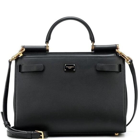 Dolce & Gabbana Handbags - DOLCE & GABBANA SICILY 62 BLACK TOTE BAG